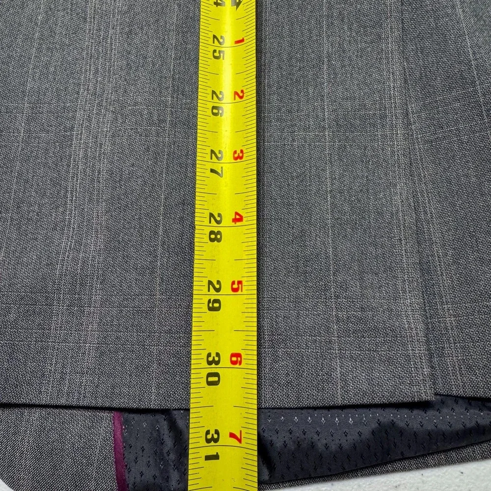 Sean John Blazer Mens 42R Gray Pinstripe Two Button Suit Jacket Notch‎ Lapel